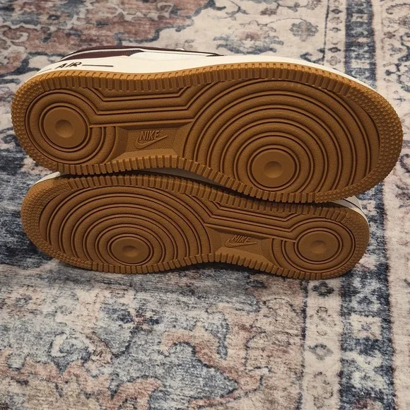 Nike Air Force 1 LV8 (GS) Sail/Night Maroon, 5.5/6 Youth, 7/7.5 Women's - Picture 10 of 16